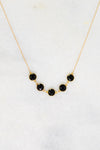Black Onyx Necklace - Nana Necklace - Gift for mom - Mommy Necklace - Gemstone Necklace - Mother&#39;s Necklace - Bridesmaid Gift
