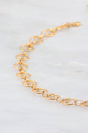 Gold Choker, Choker for Women&#39;s, Statement choker Necklace, 14k Gold Filled Choker, Circle Link Necklace, Modern Choker, Women&#39;s Necklace