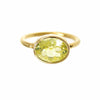 Lemon Quartz Ring - Gemstone rings - November Birthstone - Stackable Gold Ring - Real Gemstone Ring - Oval Stone Ring