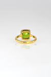 August Birthstone ring, Peridot ring, Green Peridot Quartz Ring ,Colored gemstone ring, Gold ring, Silver ring, Stacking rings, Faceted ring
