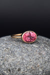 Tourmaline Ring, Gold Ring, Multi Tourmaline Ring, Pink Tourmaline, Gold Gemstone Ring, Solitaire Ring, Genuine Natural Tourmaline