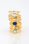 Lapis Ring, Navy Blue Gemstone ring