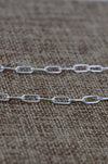 Paperclip Chain Necklace,Rectangle Link Chain