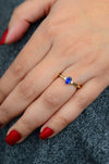 Blue Sapphire Ring, Diamond Ring