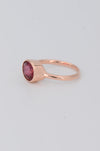 Rose gold ring, Tourmaline Gemstone ring