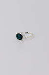 Teal Sapphire Ring, Green Blue Sapphire, Australian sapphire