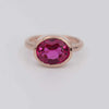 Rose gold ring, Pink Spinel Ring