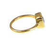 Swiss Blue topaz - Stacking Ring - Gold Ring - Cushion Ring - Gemstone Ring - Stackable Ring - Bridesmaid ring
